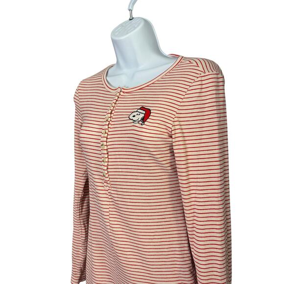 AE Lounge Peanuts Snoopy Santa Striped Henley
Romper S/P - Picture 2 of 5